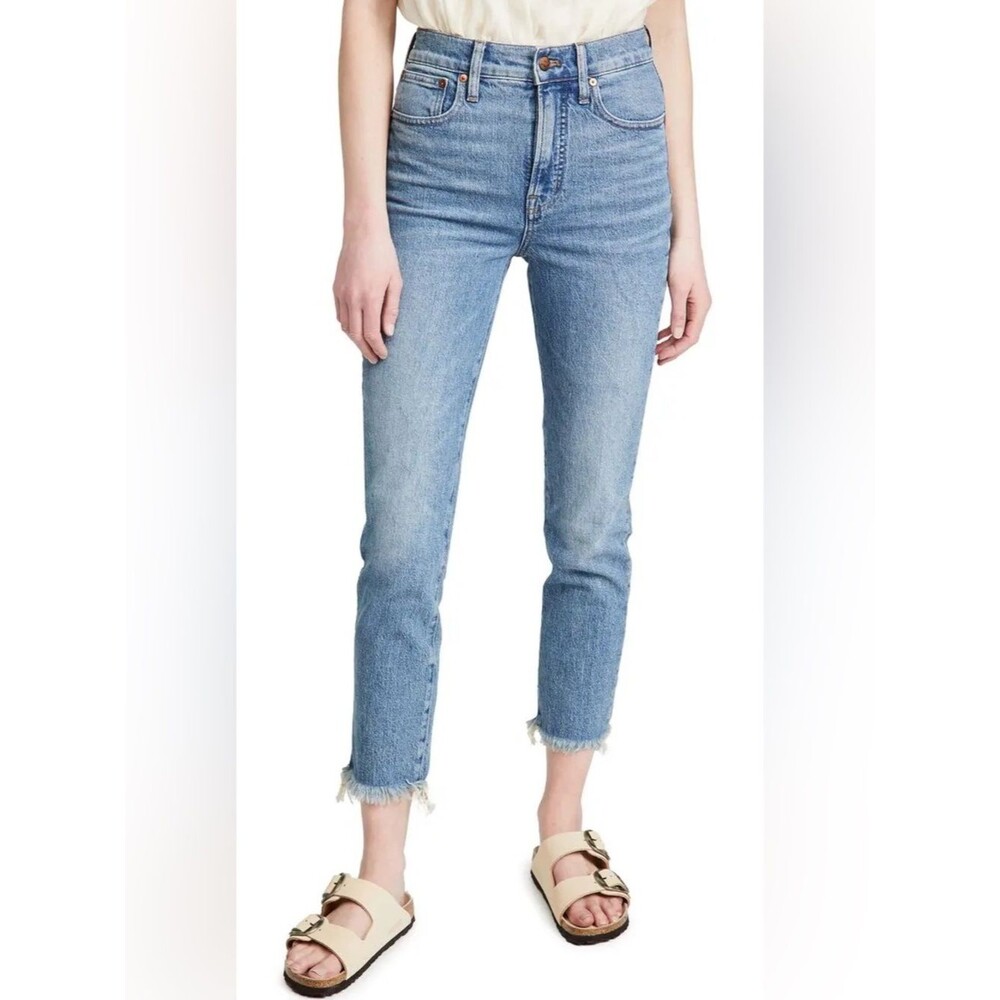 Madewel The Perfect Fitted Jeans high-rise ankle medium wash size 26